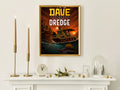 Dave the Diver DREDGE Poster, Dark Ocean Adventure Wall Art, Indie Gaming Decor