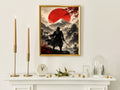Ghost of Tsushima Inspired Samurai Poster, Japanese Landscape Wall Art, Cinematic Gaming Decor
